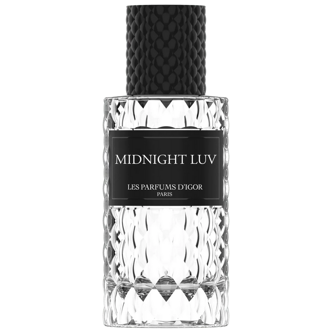 Flacon Midnight Luv – parfum inspiré de Kryptonite de Khalil T. signé Les parfums d’igor
