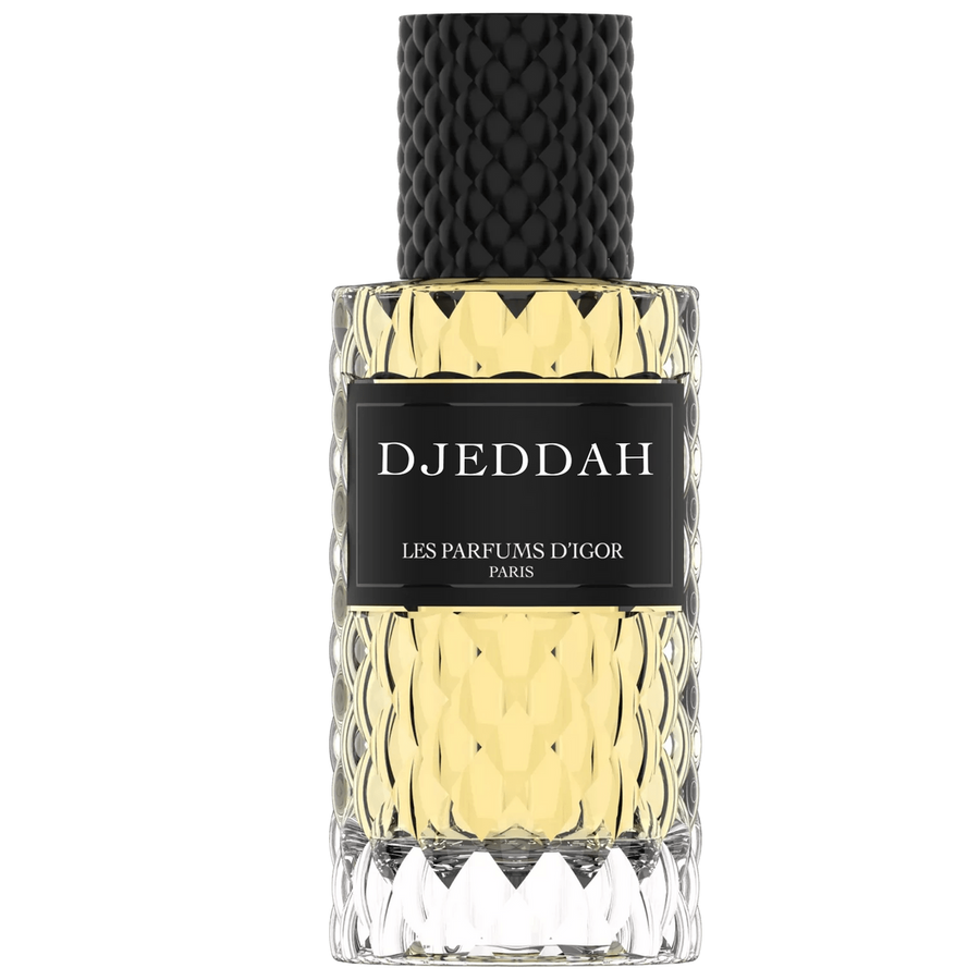 Flacon du parfum Djeddah – extrait de parfum oriental inspiré de Soleil de Jeddah par Les parfums d'igor