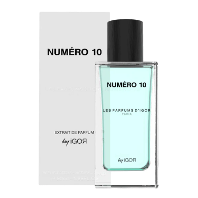 Flacon du parfum Numéro 10 – Les parfums d’igor, inspiré de Invictus de Paco Rabanne
