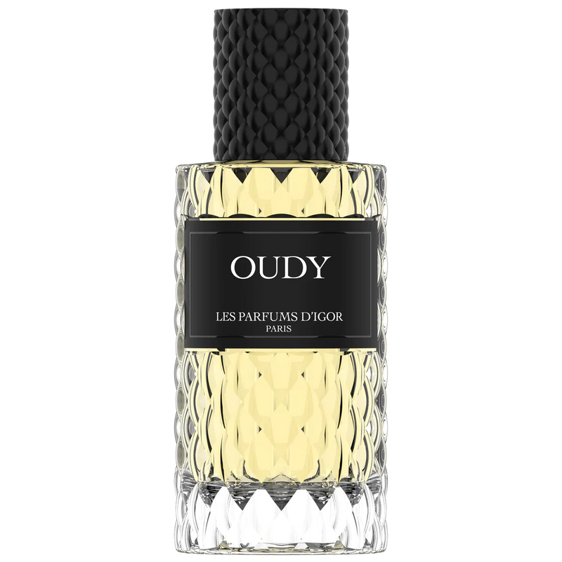 Flacon Oudy – extrait de parfum inspiré de Oud Wood par Les parfums d’igor, 50 ml